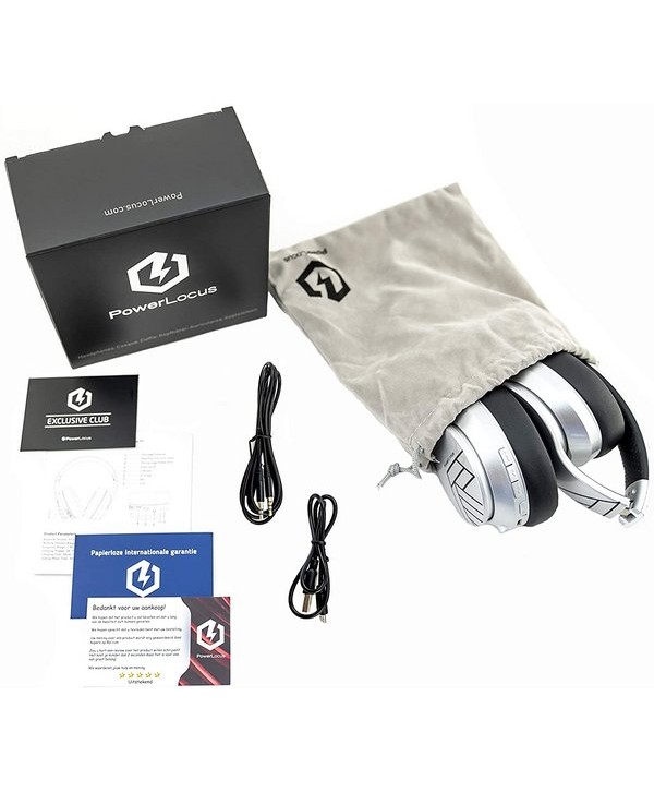 PowerLocus P6 - Auriculares inalámbricos con Bluetooth-Silver