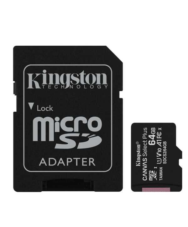 MEMORIA MICRO SD 64GB CLASE 10 KINGSTON  