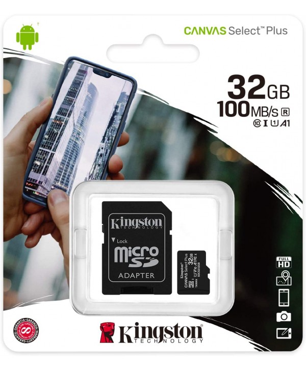 KINGSTON TARJETA DE MEMORIA  (CLASE 10) 32GB CANVAS